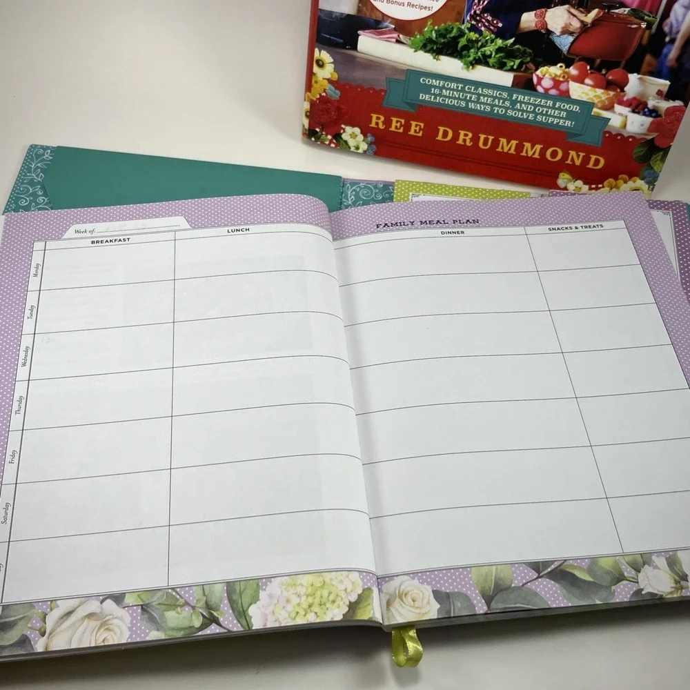 Pioneer Woman Dinnertime Cookbook‎ & 52-Week Meal Planner Recipes Cooks Book EUC